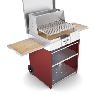 Τροχήλατο BBQ – Wood-fired BBQ – CUBE - Image 5