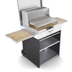 Τροχήλατο BBQ – Wood-fired BBQ – CUBE - Image 4