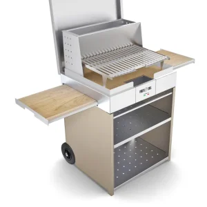 Τροχήλατο BBQ – Wood-fired BBQ – CUBE - Image 2